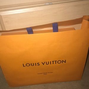 LOUIS VUITTON EMPTY box, bag, ribbon set